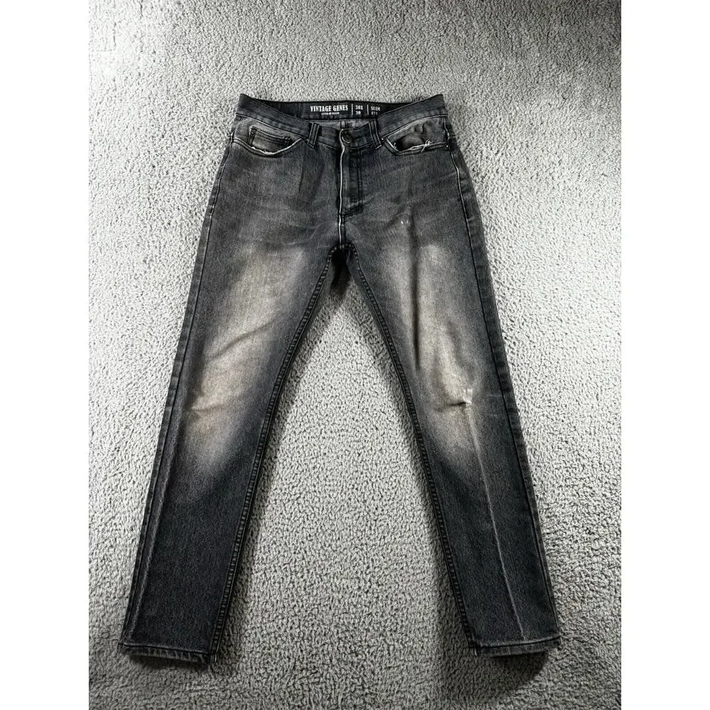 Vintage Genes 1891 Jeans Men‎ 30 Slim Fit Lived In Denim Pants